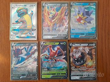 Carte Pokèmon da collezione con bustina protezione