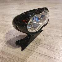 Faro nero regolabile Moto Custom Special