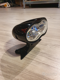 Faro nero regolabile Moto Custom Special