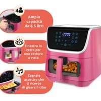 friggitrice ad aria fucsia 