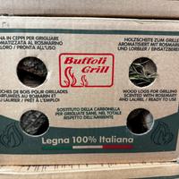 Trochetto  barbecue, legna in ceppi per grigliare