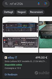 amplificatore multi uso RCF 