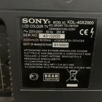 Tv sony bravia 40 pollici
