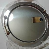vassoi tondi metallo, oro, argento