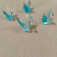 famiglia di cigno arte di Murano 