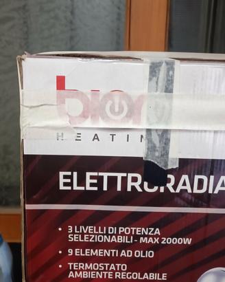 elettroradiatore ad olio