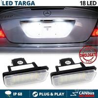 Placche Luci Targa LED per Mercedes E C CLS SLK