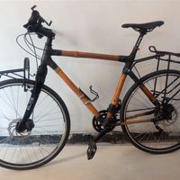 2 bici touring telaio in bamboo per uomo, milano