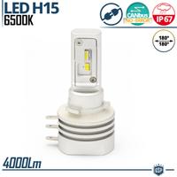 Lampada Full LED H15 Luce Potente Bianco Ghiaccio