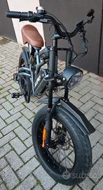 bici elettrica  doppia  batteria,  freni idraulici