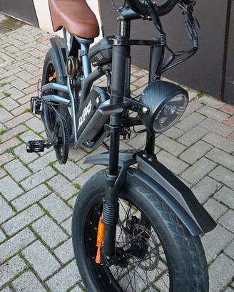 bici elettrica  doppia  batteria,  freni idraulici