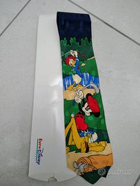 cravatta Disney originale Mickey apertura parco 