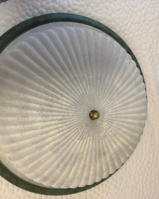 Plafoniera in vetro da soffitto