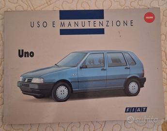 Manuale uso e manutenzione fiat Uno 1990