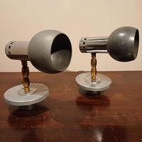 Coppia lampade applique grigie snodabili