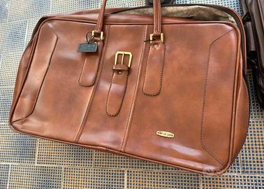 Valigia vera pelle e cuoio vintage