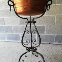 Fioriera porta vasi da giardino ferro e rame