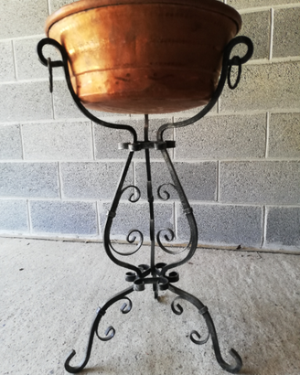 Fioriera porta vasi da giardino ferro e rame