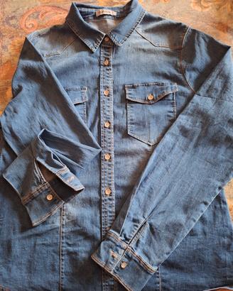 camicia jeans donna
