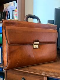 Borsa porta documenti in vera pelle