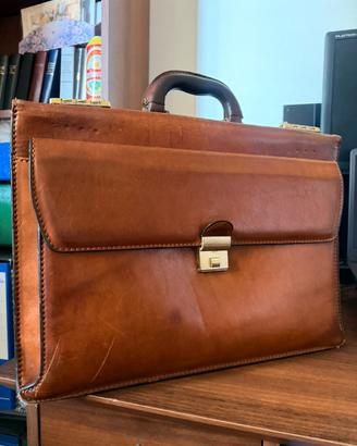Borsa porta documenti in vera pelle