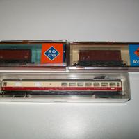 Lotto vagoni scala N Roco e Minitrix trenini lima