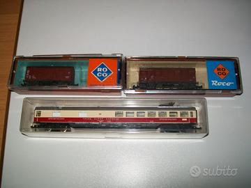 Lotto vagoni scala N Roco e Minitrix trenini lima