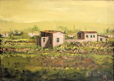 Quadro " Borgo rurale" (Ruzzon - pittore Padovano)