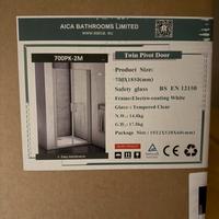 Porta doccia 70 cm  2 porticine