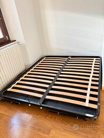 Rete letto matrimoniale in doghe