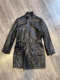 Giacca Trench in pelle Versace taglia 50 IT,