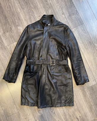 Giacca Trench in pelle Versace taglia 50 IT,
