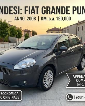 🚗 FIAT GRANDE PUNTO 1.4 METANO –APPENA TAGLIANDATA