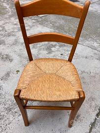 4 sedie rustiche