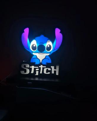 💙 Lampada LED Stitch Style – Luce Notte