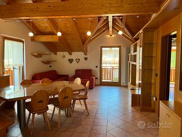 Attico in Legno ad Andalo, di fronte alle piste