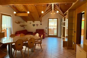 Attico in Legno ad Andalo, di fronte alle piste