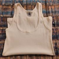 Canotta donna XXS lana e cotone Petit Bateau PANNA