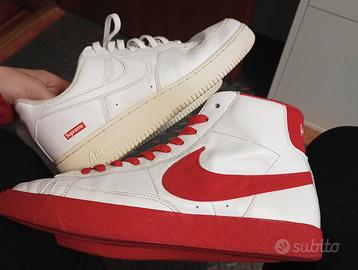 Lotto 2 paia Nike: Air Force 1 Supreme + Blazer Mi