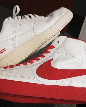 Lotto 2 paia Nike: Air Force 1 Supreme + Blazer Mi
