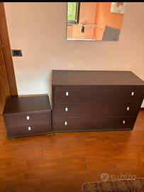 Armadio 2 comodini 1 cassettiera
