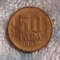 Moneta da 50 Para del 1938 Jugoslavia 
