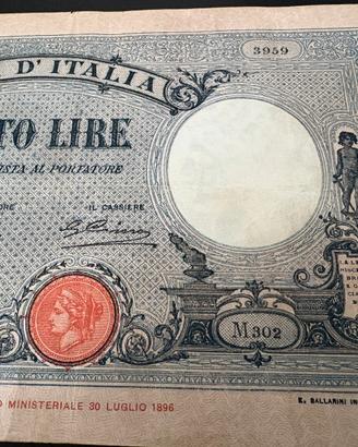 Banconota 100 Lire azzurrino rara periziata