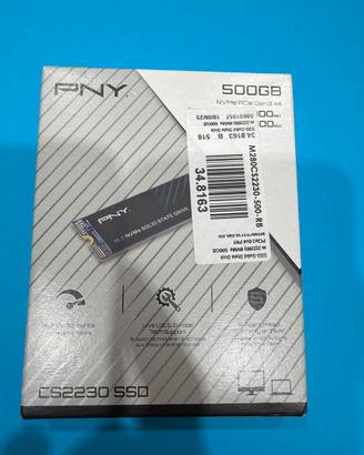 PNY 500gb MVMe PCIe Gen3 x4