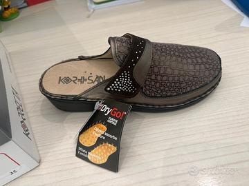 Pantofole colore piombo ORTOPEDICHE