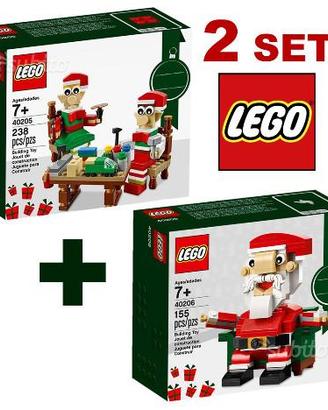 LEGO 40205 Piccoli Elfi + 40206 Babbo Natale