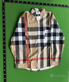 Camicia Burberry Tartan Check Beige Uomo Taglia M