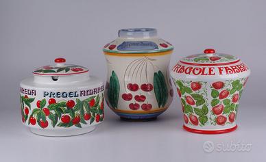3 vasi delle amarene e fragole