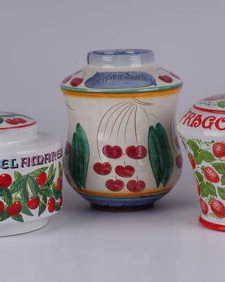 3 vasi delle amarene e fragole