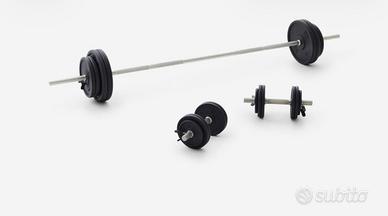 🏋️ DOMYOS KIT BODYBUILDING 93 KG – PARI AL NUOVO